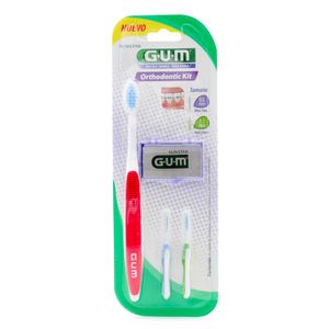 Gum Kit De Ortodoncia (Cepillo-0.8Mm-1.1Mm-Cera) Basico