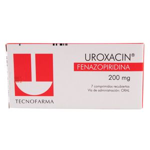 Uroxacin (Fenazopiridina) 200Mg X 7Comp Tf