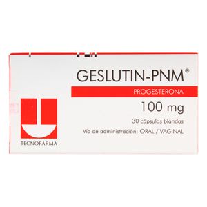 Geslutin (Progesterona) 100Mg X 30Cap Tf
