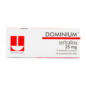 Dominium (Sertralina) 25Mg X 10Comp.Recb.Tf