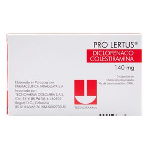 Prolertus (Diclofenaco.Sod) 140Mg X 10Cap.Tf