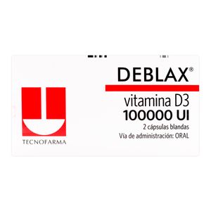 Deblax (V.D3-Colecalciferol) X 2 Cap Blandas.Tf