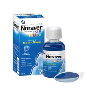 Noraver Tos (Bromhexina) Ninos Chicle Azul Jbe X 120Ml