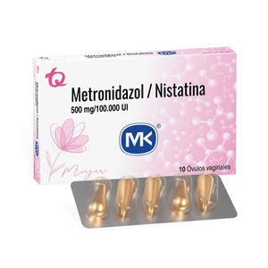 Metronidazol/Nistatina 500Mg/100.000 U.I X 10. Ovu.Mk