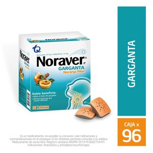 Noraver Garganta Naranja Miel X 96 Tab