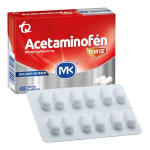 Acetaminofen Forte 48 Tabletas Mk