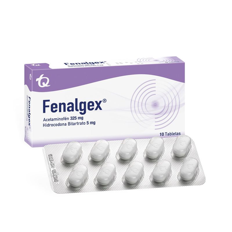 Fenalgex--Hidroc-Bitar-Aceta--325Mg-5Mg-X-10Tab-Tq