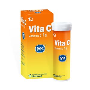 Vita C 1Gr Efervescente Naranja X 10Tab Mk