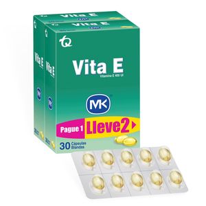 Vita E - Vitamina E 400 Ui Mk X 30 Cap Blandas Pague 1 Lleve 2