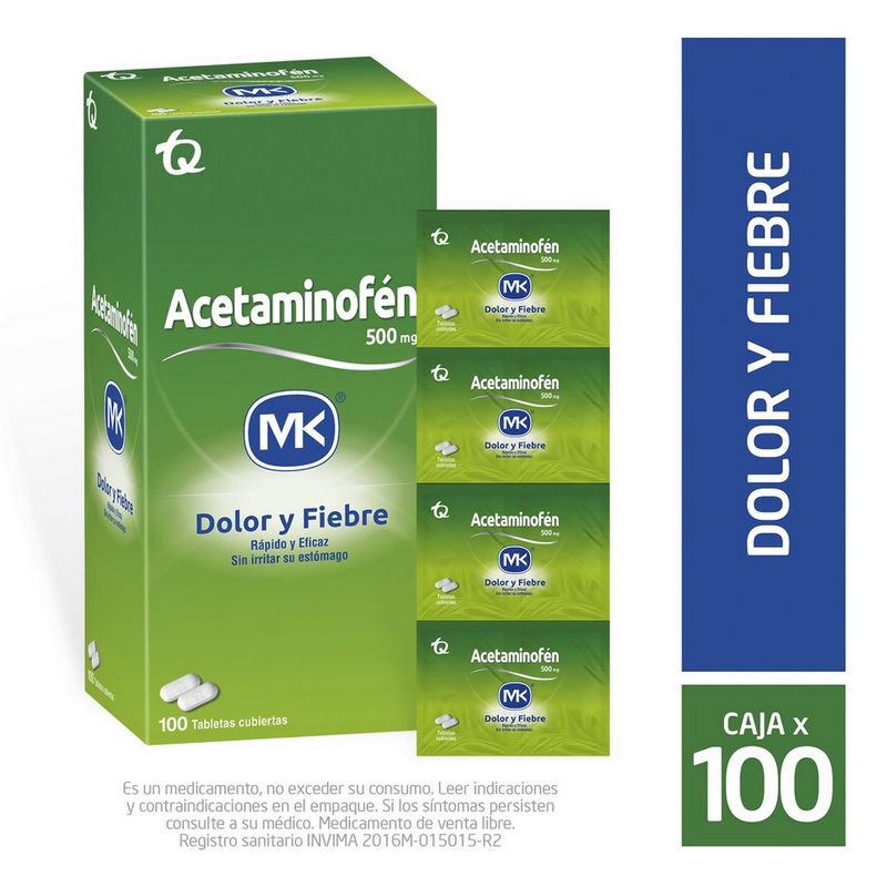Acetaminofen-500Mg-X-100Tab.Mk