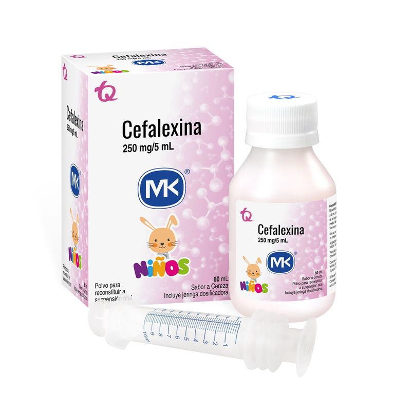 Cefalexina-250-Mg---5-Ml-X-60-Ml-Sabor-A-Cereza---Jeringa-Dosificadora