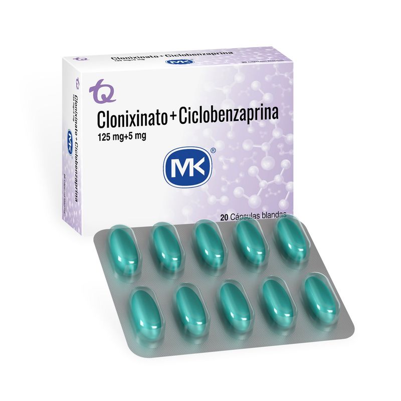 Clonixinato---Ciclobenzaprina-125Mg-5Mg-X-20-Cap.-Mk
