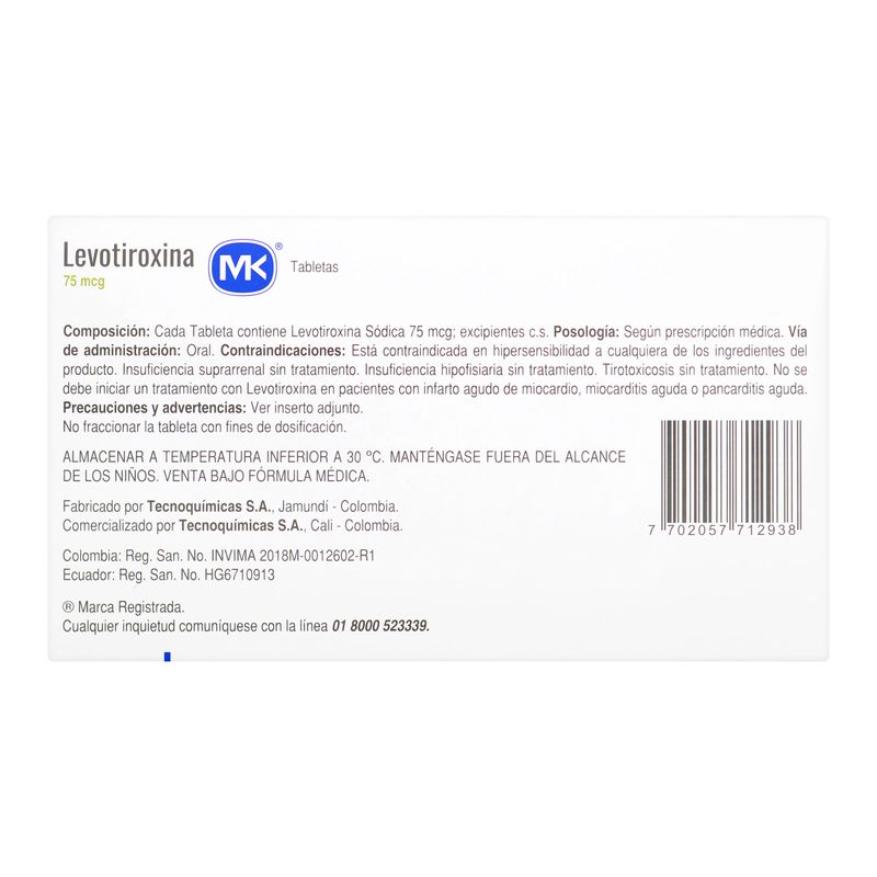 Levotiroxina-75-Mcg-30-Tbs-Mk