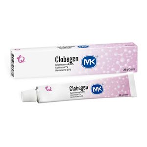Clobegen Betametasona 0.5% + Clotrimazol 1% Gentamicina 0.1%  X 20 G Mk