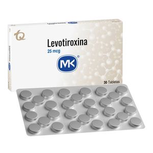 Levotiroxina 25 Mcg X 30 Tabletas