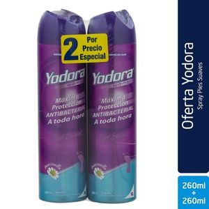 2 Spray Pies Yodora P.Suaves 260 Ml Tq