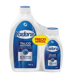 Talco Yodora 300 Gr+90 Gr Tq
