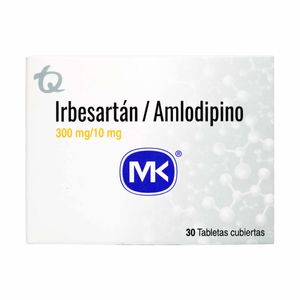 Irbesartan + Amlodipino 300Mg/10Mg X 30 Tab. Mk