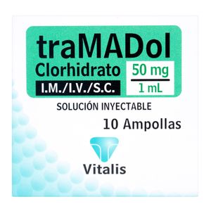 Tramadol 50Mg/1Ml X 10Amp Vt