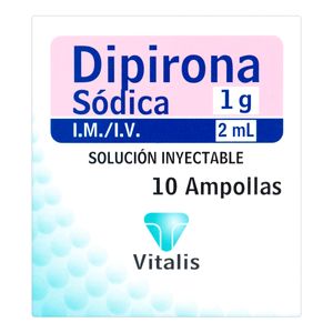 Dipirona 1Gr/2Ml X 10Amp Vt