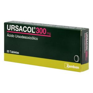 Ursacol (A.Ursodesoxicolico) 300 Mg. 20 Tab Zb