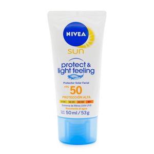 Bloq.Nivea Sun Facial Fps50 Light 50 Ml