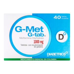 G-Met (Metformina) 1000Mg X 40 Gtab