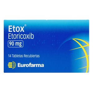 Etox (Etoricoxib) 90Mg X 14 Tabletas Ef
