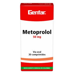 Metoprolol 50Mg X 30Tab Gf