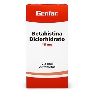 Betahistina 16Mg 20Tabletas Gf