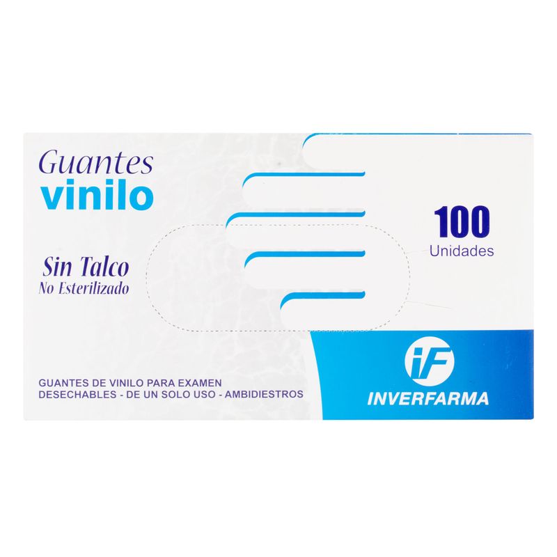 Guante-Examen-Vinilo-Inverf.-T.S-100-Uds