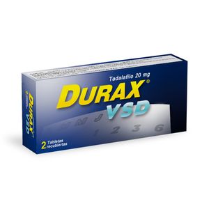 Durax Vsd (Tadalafilo) 20 Mg 2 Tbs