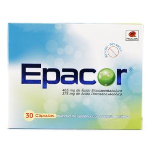 Epacor (Omega3) 465Mg/375Mg X 30 Capsulas