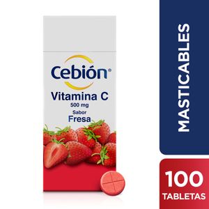 Cebion Masticable Fresa X 100Tab.Merck
