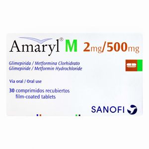 Amaryl M (Glimep-Metfor) 2Mg/500Mg X 30Comp.Sn