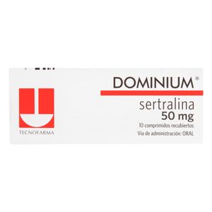 Dominium (Sertralina) 50Mg X 10Comp Tf
