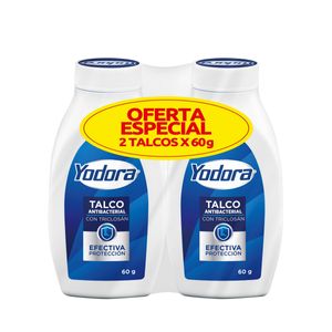 2 Talco Yodora 60 Gr P.E.