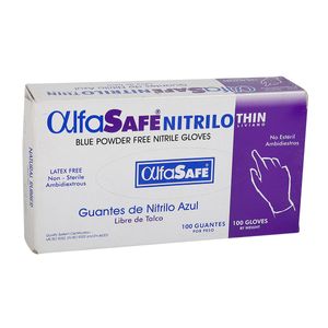 Guante Nitrilo Alfa Liv.Azul T.S 100 Uds
