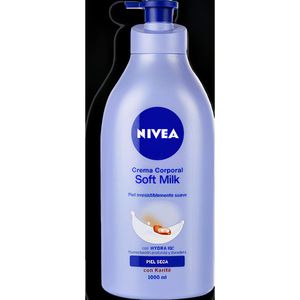 Crema Nivea Body Soft Milk Seca 1000 Ml