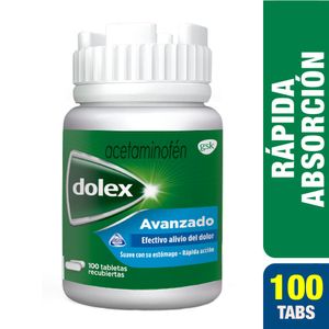 Dolex Avanzado (Acetaminofen) 500 Mg 100 Tab Rec