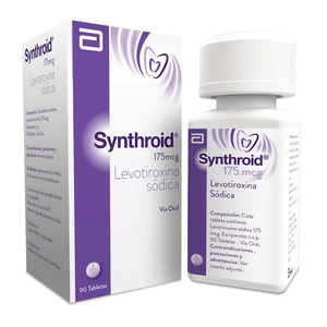 Synthroid 175Mcg (Levotiroxina) X Pote 90 Tab
