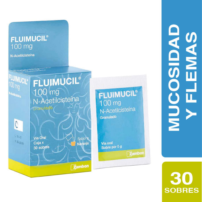 Fluimucil-N-Acetilcisteina--Gran-100Mg-X-30Sob.Zbn