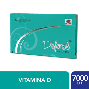 Deferol (Vita D3)  7000 Ui X 4Cap Pc