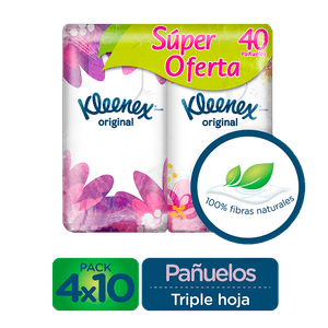 Pan.Kleenex Bolsillo Disenos 40 Uds S.O