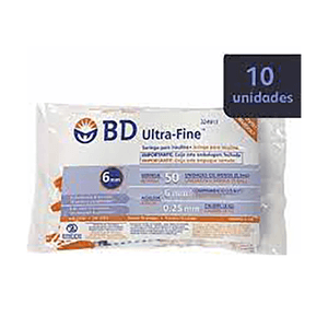 Jeringa Bd Ins.0.5 Ml 31Gx6Mm X10Uds