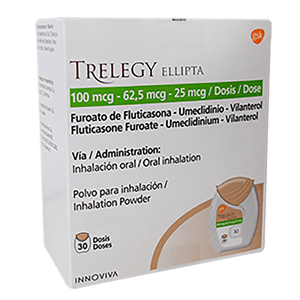Trelegy Elli.(Flut-Umec-Vilan) 100Mcg/62.5Mcg/25Mcg 30Dos.