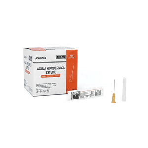 Aguja Hipodermica Alfa 25G X 1 - 100 Unds