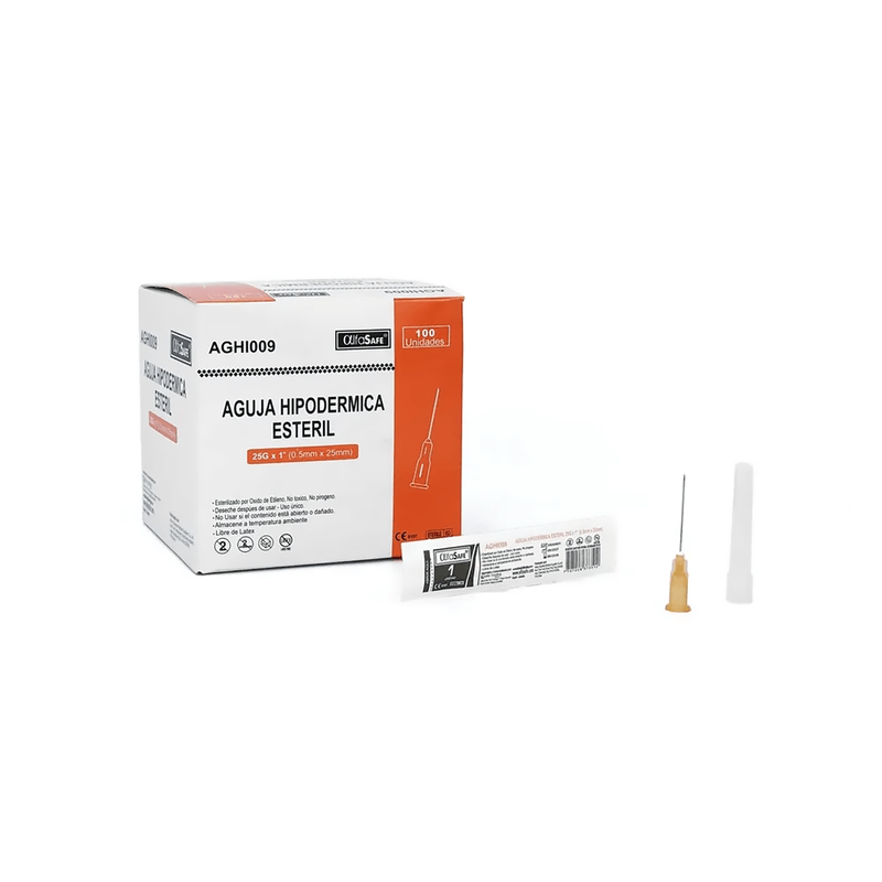 Aguja-Hipodermica-Alfa-25G-X-1---100-Unds-