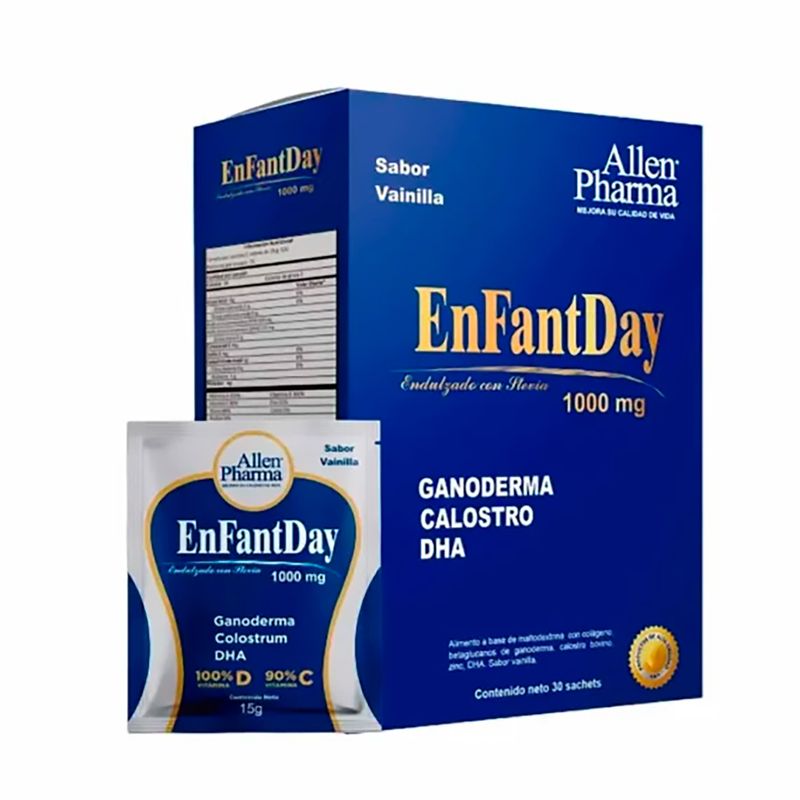 Enfantday-Sabor-A-Vainilla-X-1000-Mg-Ganoderma-Calostro-Dha-X-30-Sachets--