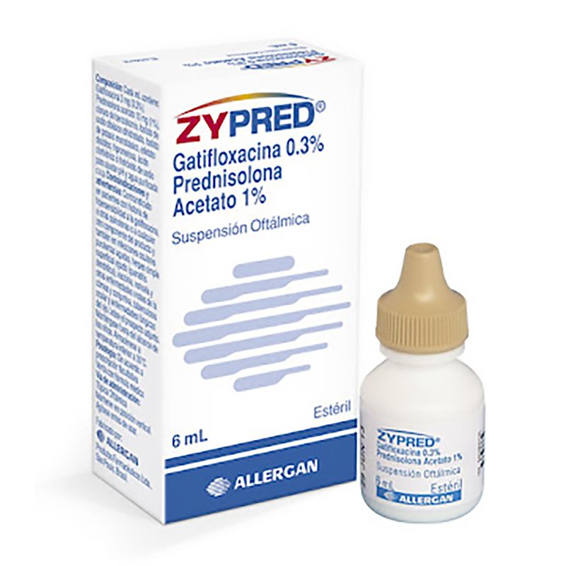 Zypred-Sol.Oft--Gatifloxacina-Prednisolona--X-6Ml